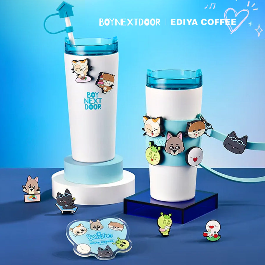 BOYNEXTDOOR EDIYA COFFEE コラボ タンブラー ホルダー BOYNEXTDOOR] X EDIYA COFFEE Official Merch. – hiswanwholesale