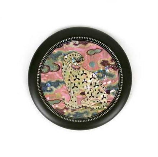 [KOREAN MUSEUM LIFE] embroidered tiger hand mirror