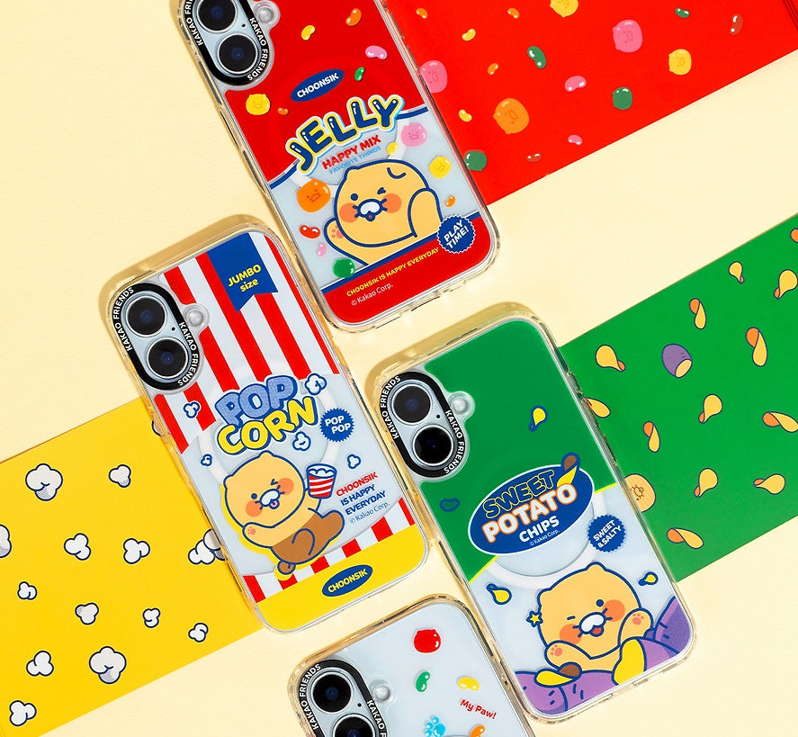 [KAKAO FRIENDS] choonsik snack clear magnetic case