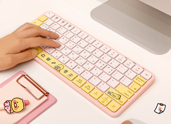 [KAKAO FRIENDS]Choonsik Tenkeyless Wireless Bluetooth Keyboard 5.1 Multi Pairing