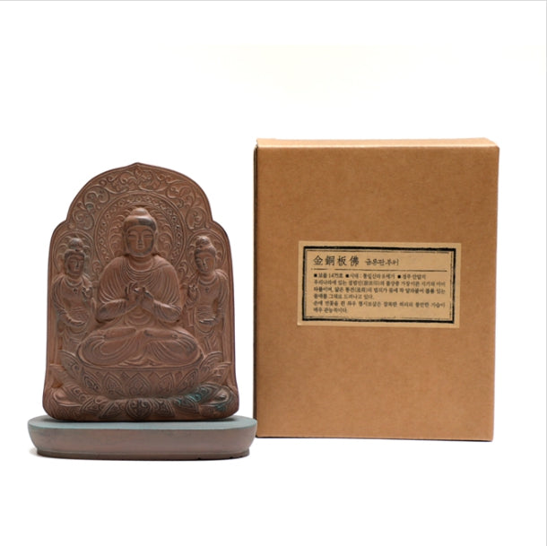 [KOREAN MUSEUM LIFE] gilt-bronze plaque buddha