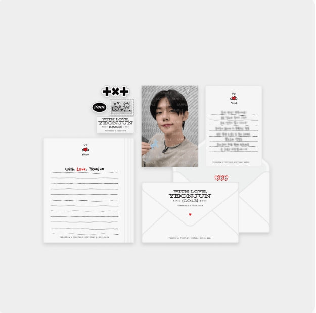 [TXT] with love - yeonjun letter set