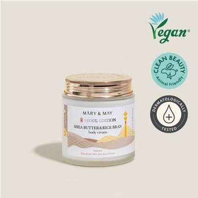 [Mary&May] Shea Butter & Rice Bran Body Cream 250ml