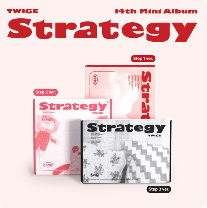 [TWICE] 14th mini album strategy (step1 ver. / step2 ver. / step3 ver.)