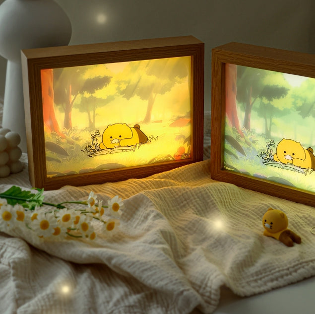 [KAKAO FRIENDS]Choonsik Frame Mood Light Decorative Night Lamp