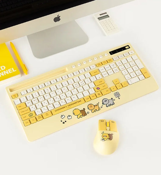 [KAKAO FRIENDS]Chunshik KFCB-100 Bluetooth Multi-Device Keyboard & Mouse Set with 3-Pad