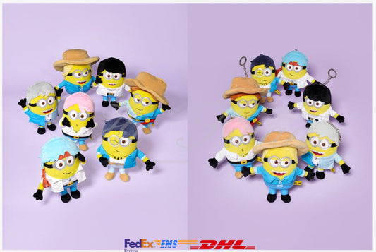 [BTS] BTS x Despicable Me4 Flush Keyring/Flush Official MD