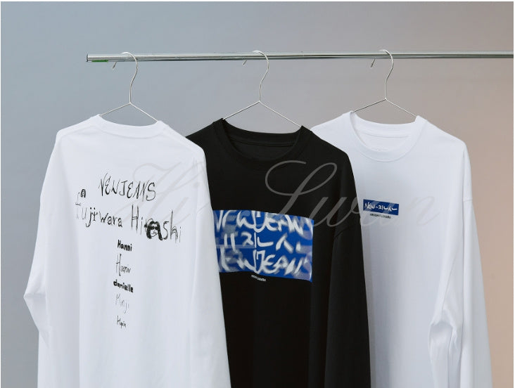 [NEW JEANS] NewJeans X Hiroshi Fujiwara Long sleeve T shirt OFFICIAL MD