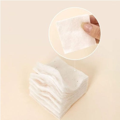 [HEVEBLUE] Bleach-free Biodegradable Stretchy 100% Cotton Pads (60ea)