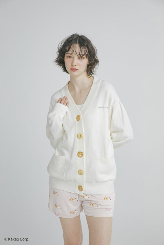 [KAKAO FRIENDS] kakao friends x gelato pique ryan & choonsik smoothie cardigan unisex