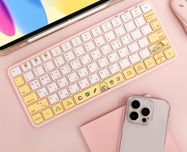 [KAKAO FRIENDS]Choonsik Tenkeyless Wireless Bluetooth Keyboard 5.1 Multi Pairing