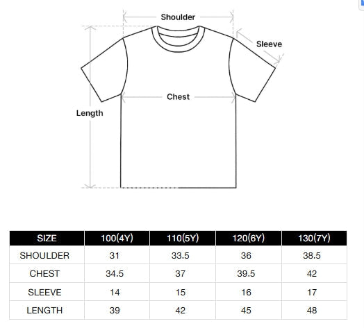 [LINE FRIEND]KIDS HEART LINE FRIENDS SHORT SLEEVE T-SHIRT