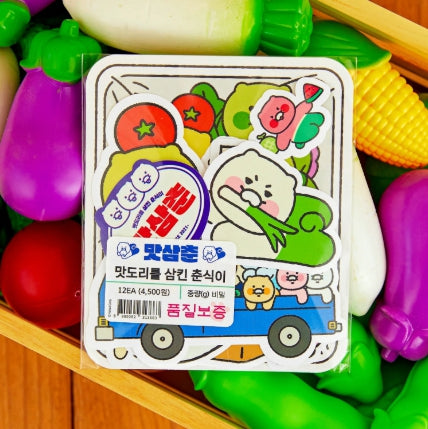 [KAKAO FRIENDS] choonsik mat samchun deco sticker pack