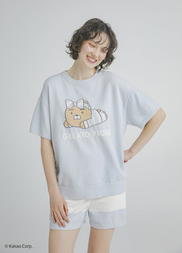 [KAKAO FRIENDS] kakao friends x gelato pique ryan & choonsik smoothie pullover and short pants set-up