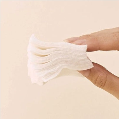 [HEVEBLUE] Bleach-free Biodegradable Stretchy 100% Cotton Pads (60ea)
