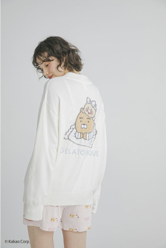 [KAKAO FRIENDS] kakao friends x gelato pique ryan & choonsik smoothie cardigan unisex