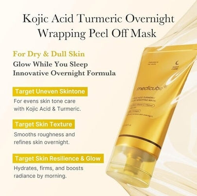 [MEDICUBE] Kojic Acid Turmeric Night Wrapping Mask 75ml