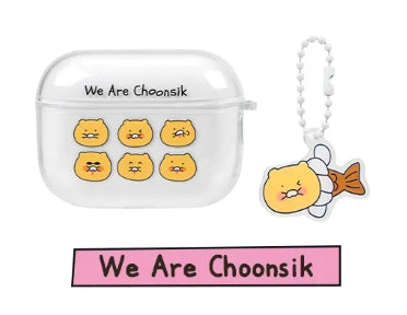 [KAKAO FRIENDS]Choonsik AirPods Pro Case Cute Protective Earbuds Cover Keychain