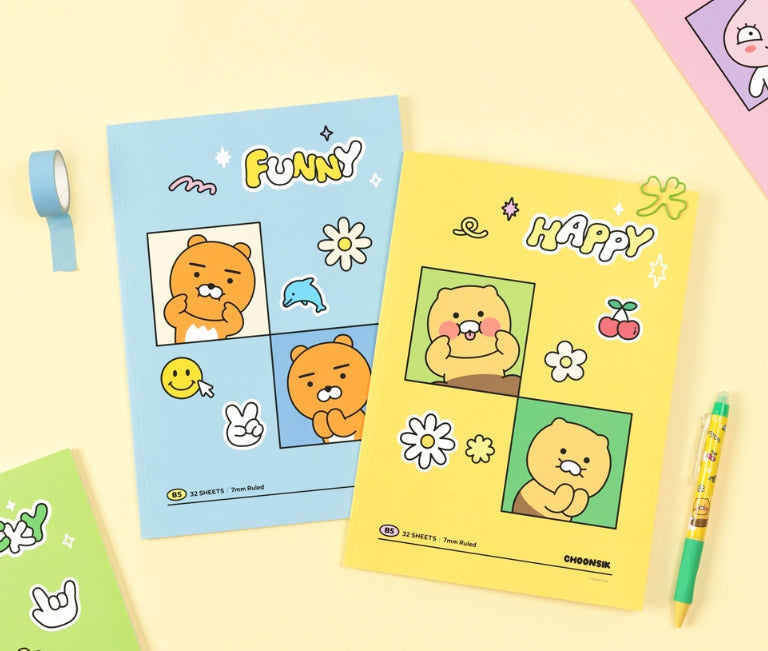 [KAKAO FRIENDS] Back-to-School Notebook Series (4 pcs per design)10-Pack