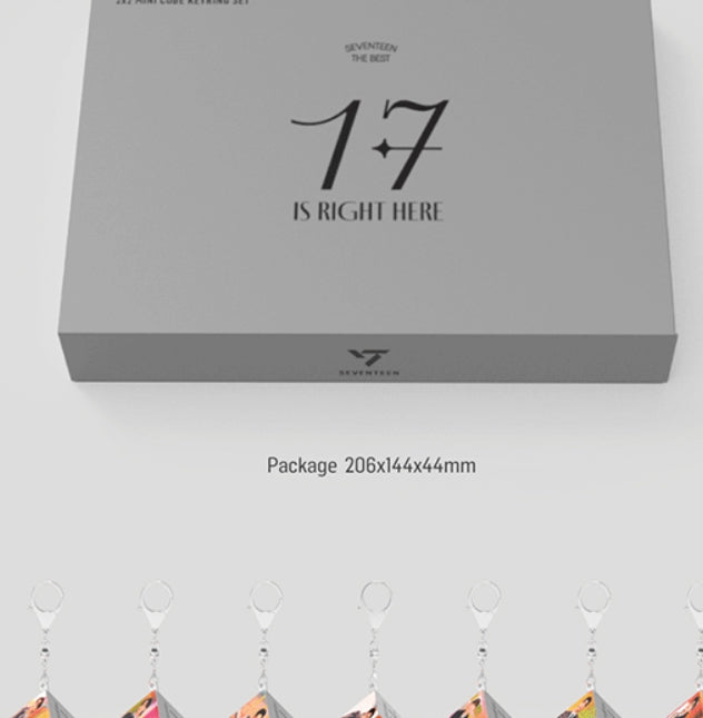 [SEVENTEEN] MINI CUBE KEYRING SET (17 IS RIGHT HERE) OFFICIAL MD