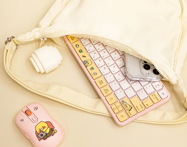 [KAKAO FRIENDS]Choonsik Tenkeyless Wireless Bluetooth Keyboard 5.1 Multi Pairing