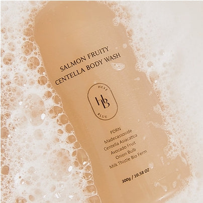 [HEVEBLUE] Salmon Fruity Centella Body Wash 300g