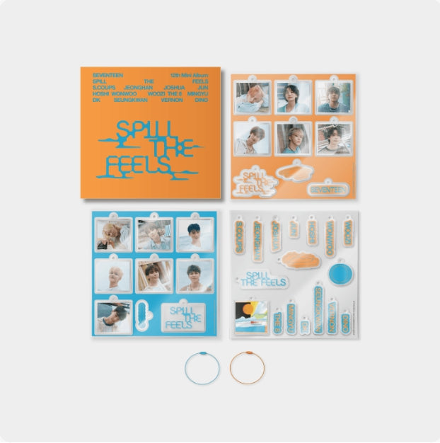 [SEVENTEEN] spill the feels - diy acrylic photo keyring set (feel you ver.)