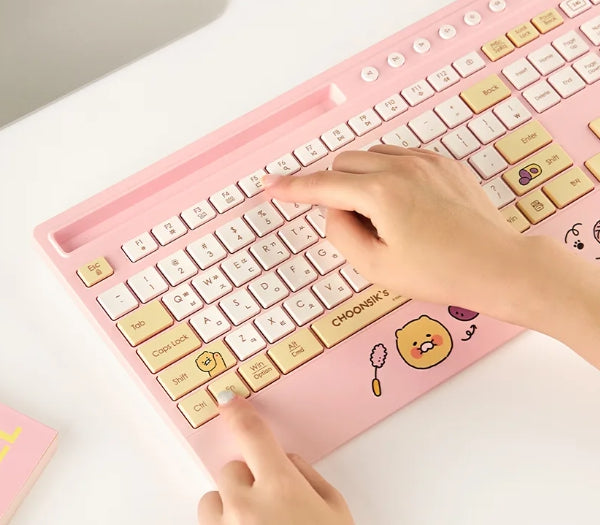 [KAKAO FRIENDS]Chunshik KFCB-100 Bluetooth Multi-Device Keyboard & Mouse Set with 3-Pad