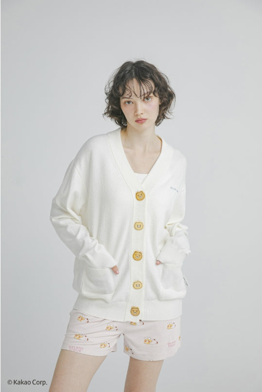 [KAKAO FRIENDS] kakao friends x gelato pique ryan & choonsik smoothie cardigan unisex