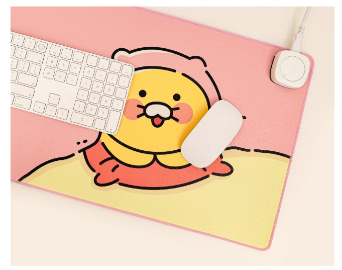 [KAKAO FRIENDS]Choonsik Heated Desk Mat Large Heated Mouse Pad Electric Desk Pad