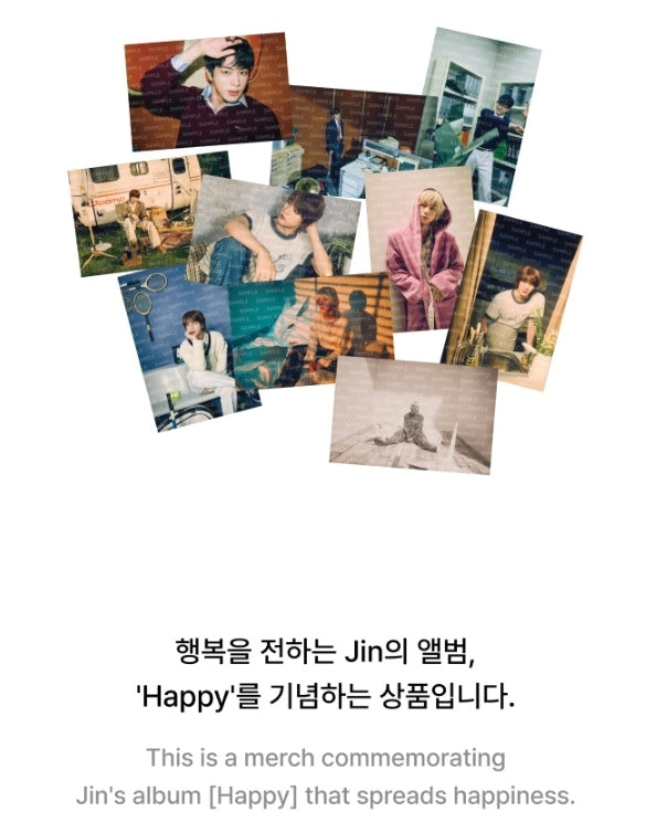 [BTS] JIN 'HAPPY' - Printed Photo