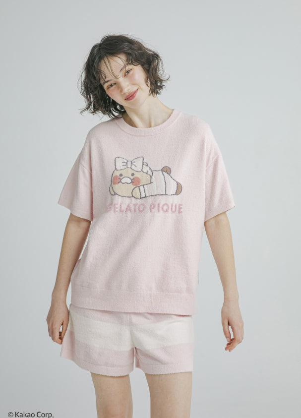 [KAKAO FRIENDS] kakao friends x gelato pique ryan & choonsik smoothie pullover and short pants set-up