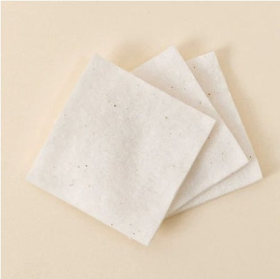 [HEVEBLUE] Bleach-free Biodegradable Stretchy 100% Cotton Pads (60ea)