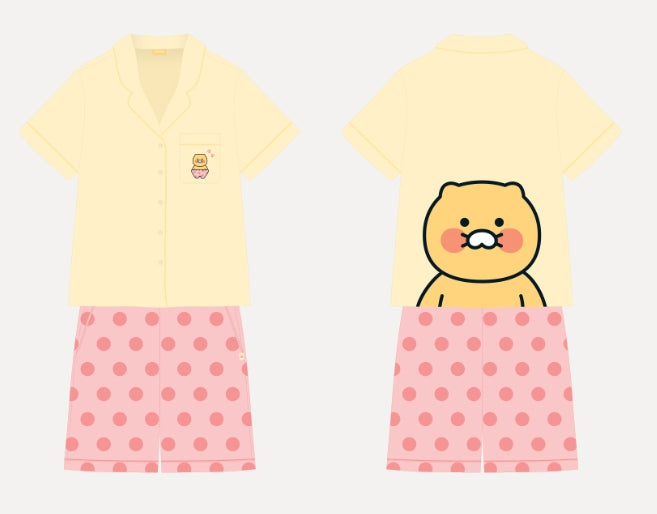 [KAKAO FRIENDS] [1+1] Chunsik Summer Pajama Set 2 Set Short Sleeve Matching Loungewear