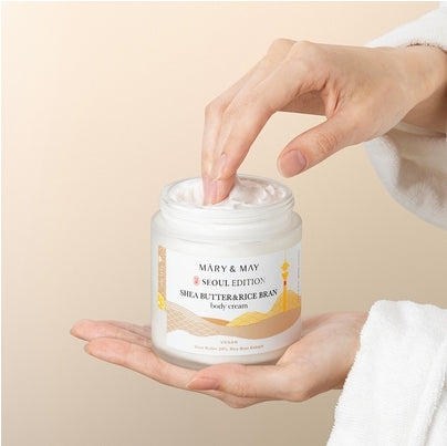 [Mary&May] Shea Butter & Rice Bran Body Cream 250ml