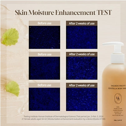[HEVEBLUE] Salmon Fruity Centella Body Wash 300g
