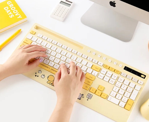 [KAKAO FRIENDS]Chunshik KFCB-100 Bluetooth Multi-Device Keyboard & Mouse Set with 3-Pad