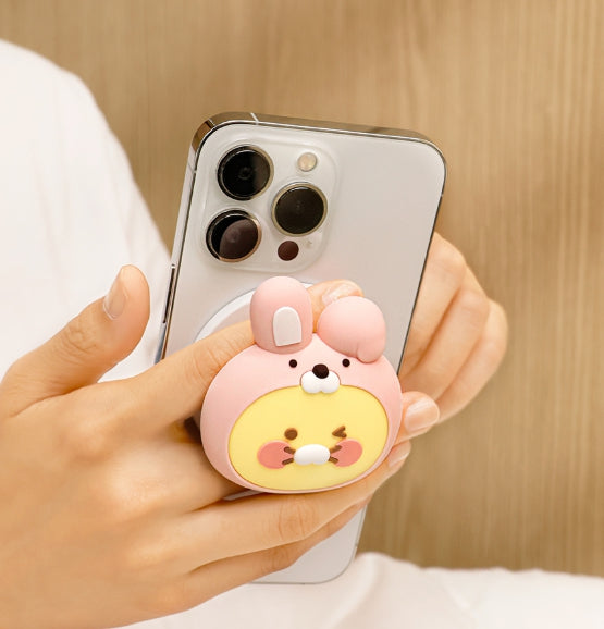 [KAKAO FRIENDS]Choonsik MagSafe Grip Stand Smart Holder