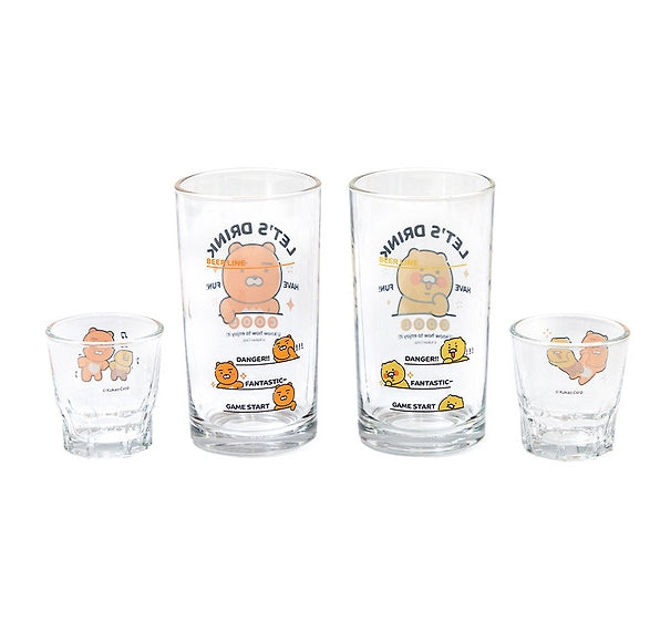 [KAKAO FRIENDS] 2 piece soju & beer glass set