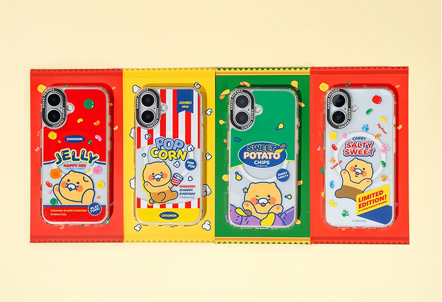 [KAKAO FRIENDS] choonsik snack clear magnetic case