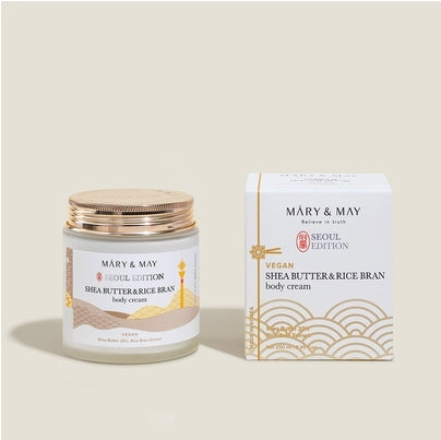 [Mary&May] Shea Butter & Rice Bran Body Cream 250ml