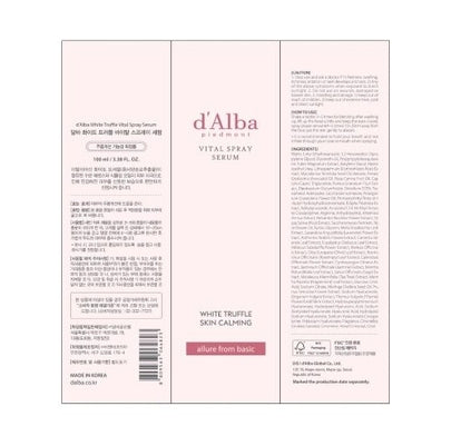 [d'Alba] White Truffle Vital Spray Serum 100ml