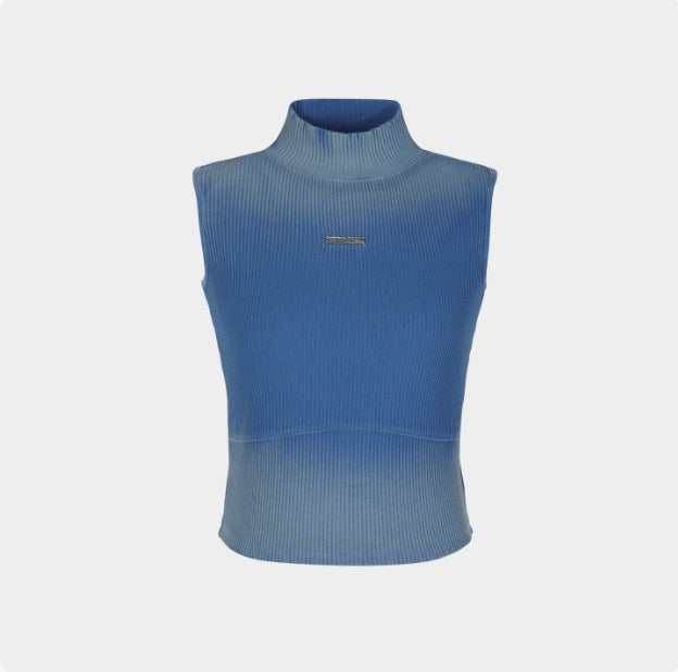 [LE SSERAFIM] high neck bra top