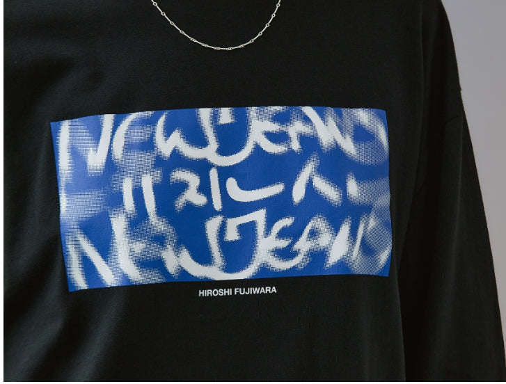 [NEW JEANS] NewJeans X Hiroshi Fujiwara Long sleeve T shirt OFFICIAL MD