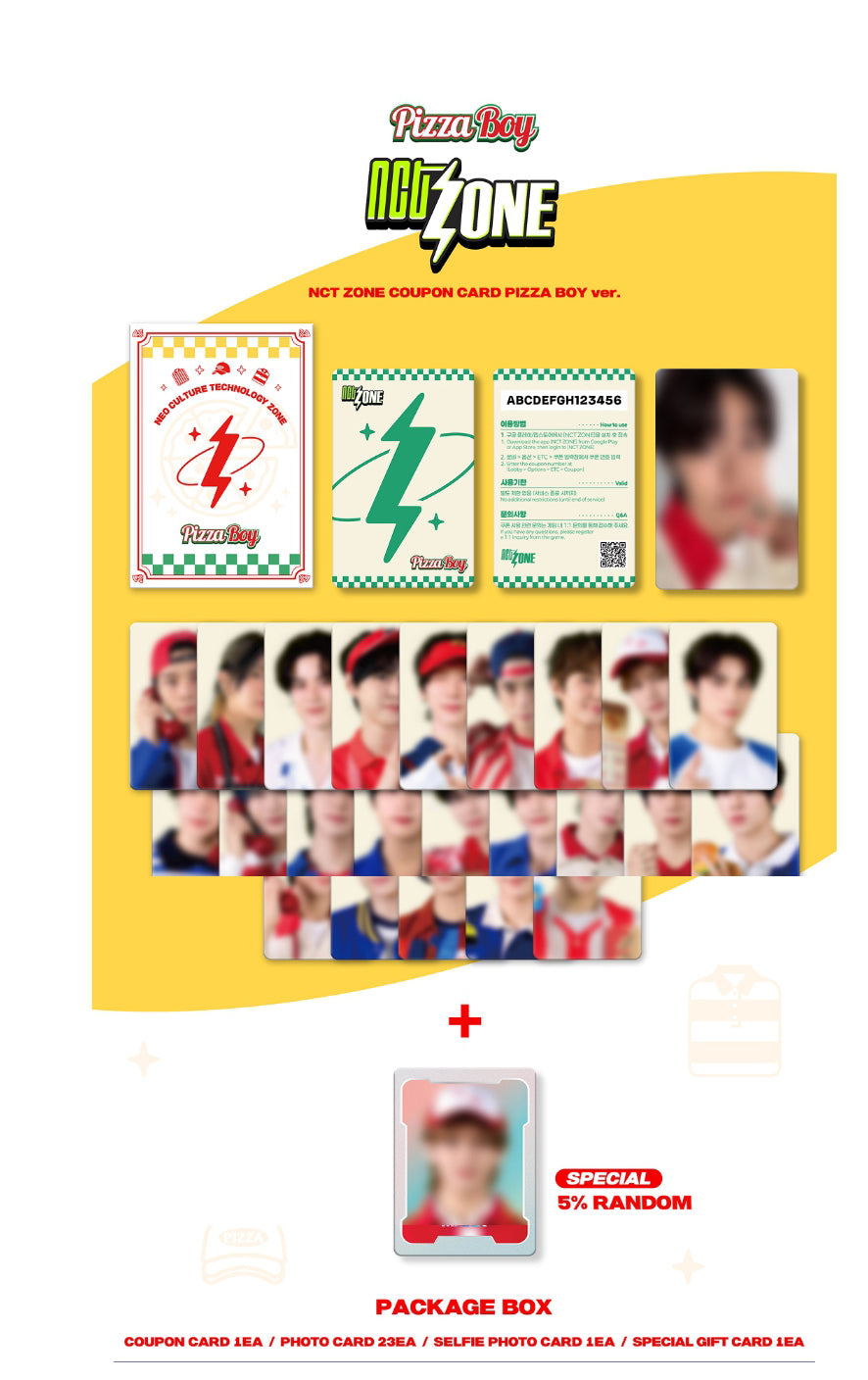 [NCT]NCT ZONE COUPON CARD (PIZZA BOY ver.)