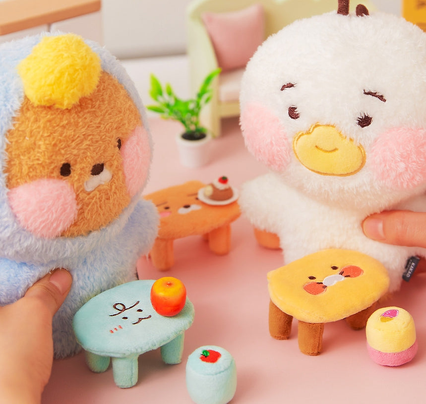 [KAKAO FRIENDS] fuzzy doll house side table & stool set