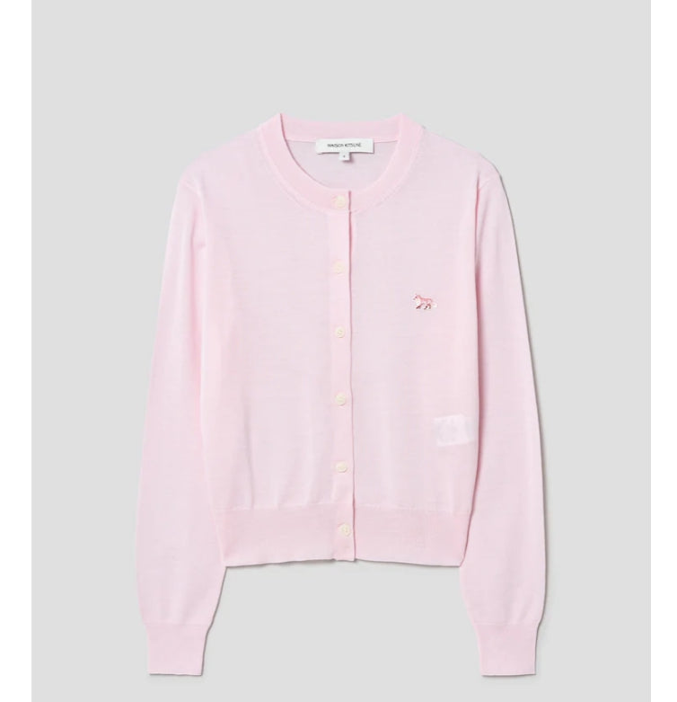 [BLACKPINK] Maison Kitsune Jenny Baby Fox Patch Regular Cardigan OFFICIAL MD