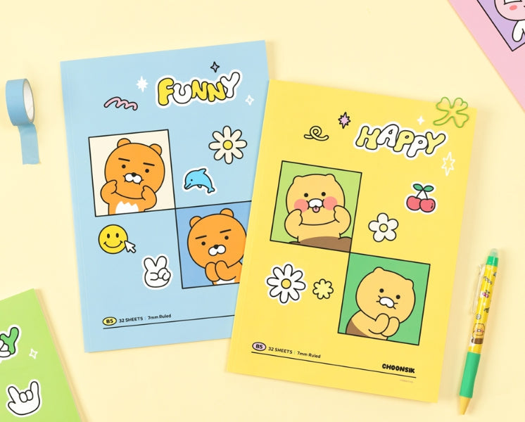 [KAKAO FRIENDS] Back-to-School Notebook Series (4 pcs per design)10-Pack