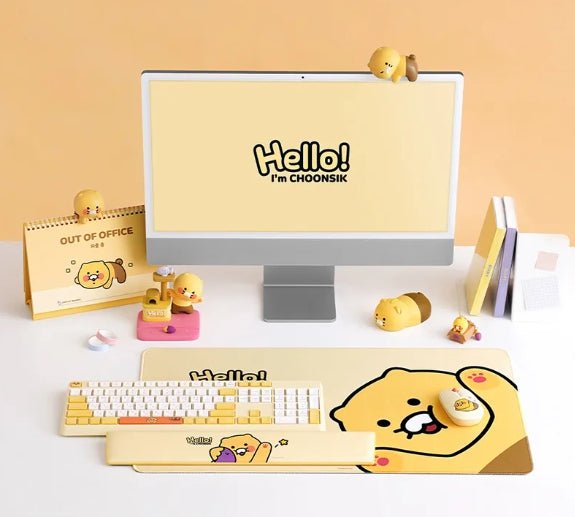 [KAKAO FRIENDS]Chunshik KFCB-100 Bluetooth Multi-Device Keyboard & Mouse Set with 3-Pad