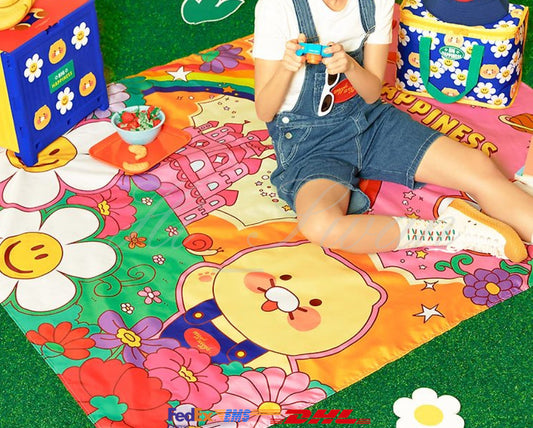 [KAKAO FRIENDS] Wiggle Wiggle Foldable Picnic Mat Choonsik OFFICIAL MD